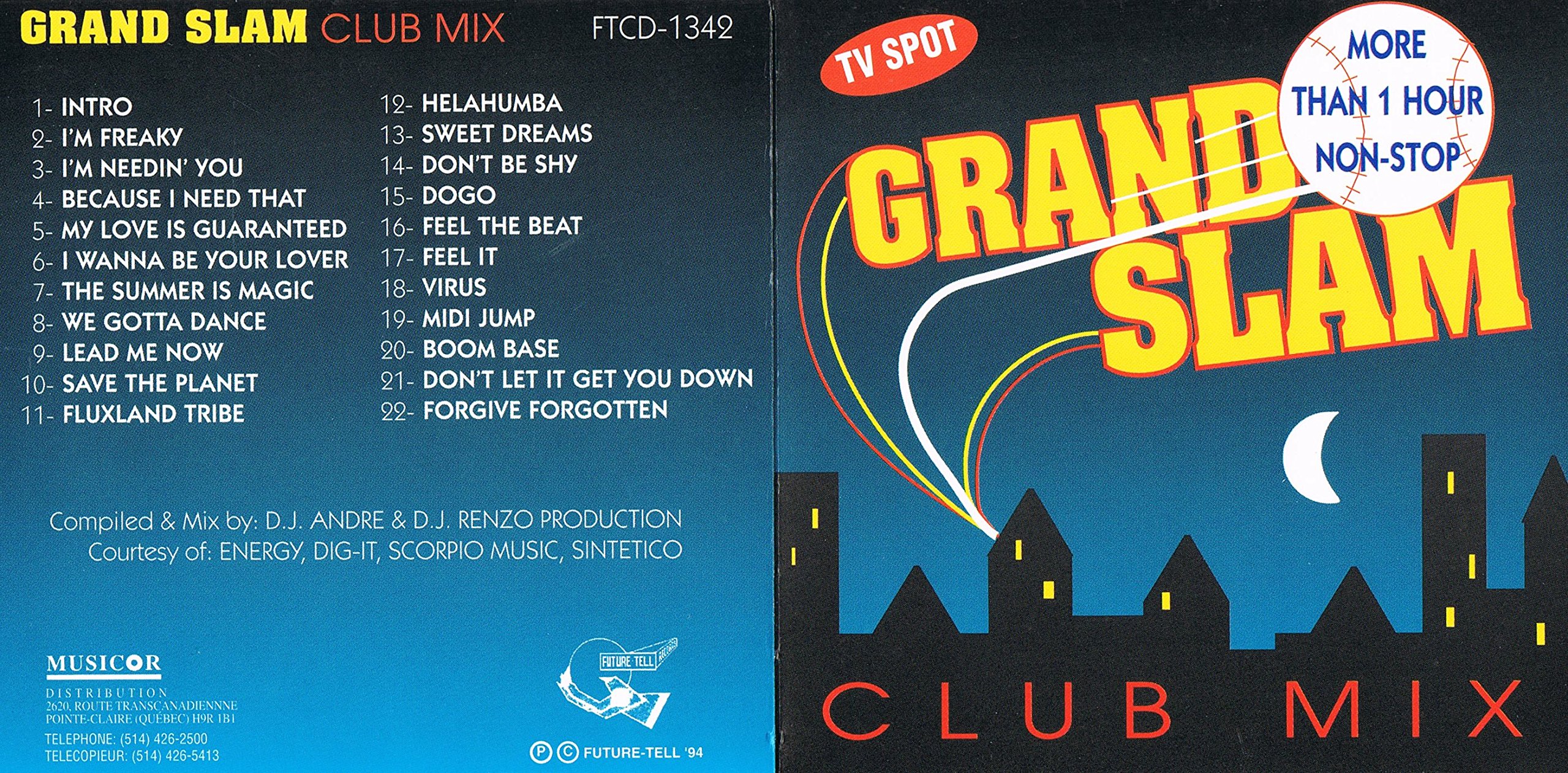 GRAND SLAM - More Than 1 Hour Non-Sop, 22 Dance floor Hits [Audio CD]