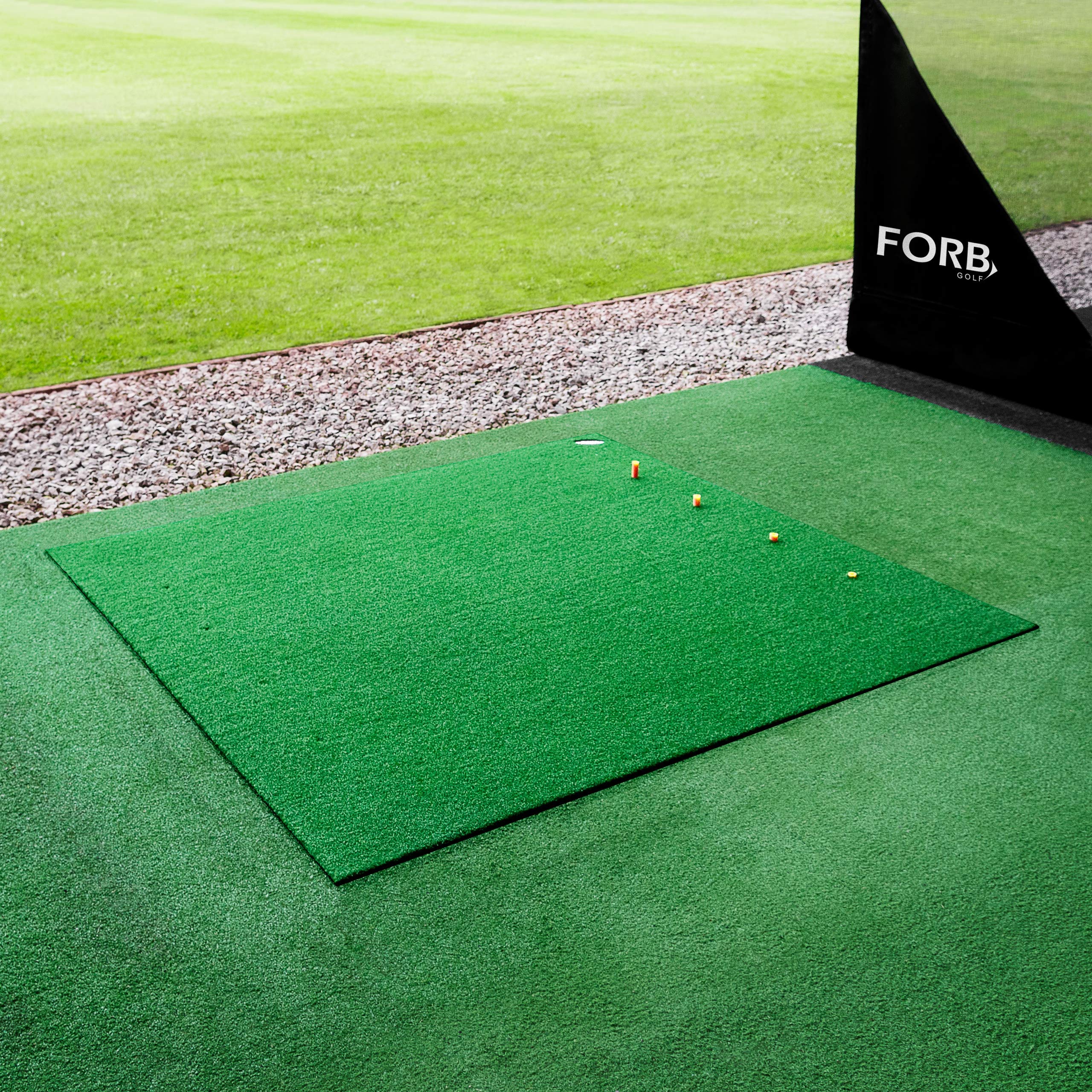 FORB Alfombra de Golf para Campo de Prácticas (Variedad de Estilos & Tamaños) - 1,5m x 1,5m - Aumenta Tu Nivel