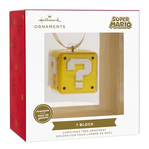 Hallmark Nintendo Super Mario Question Block Christmas Ornament, Metal image 5