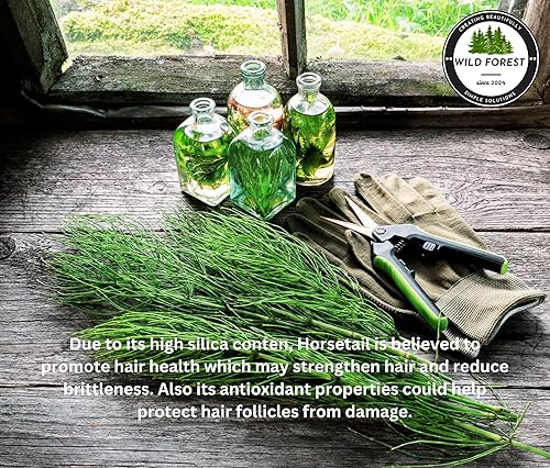 Miniatura 8 de WILD FOREST Barra de champú de ortiga de cola de caballo, hierbas para el cabello rico en minerales, fortalecimiento del cabello y el cuero