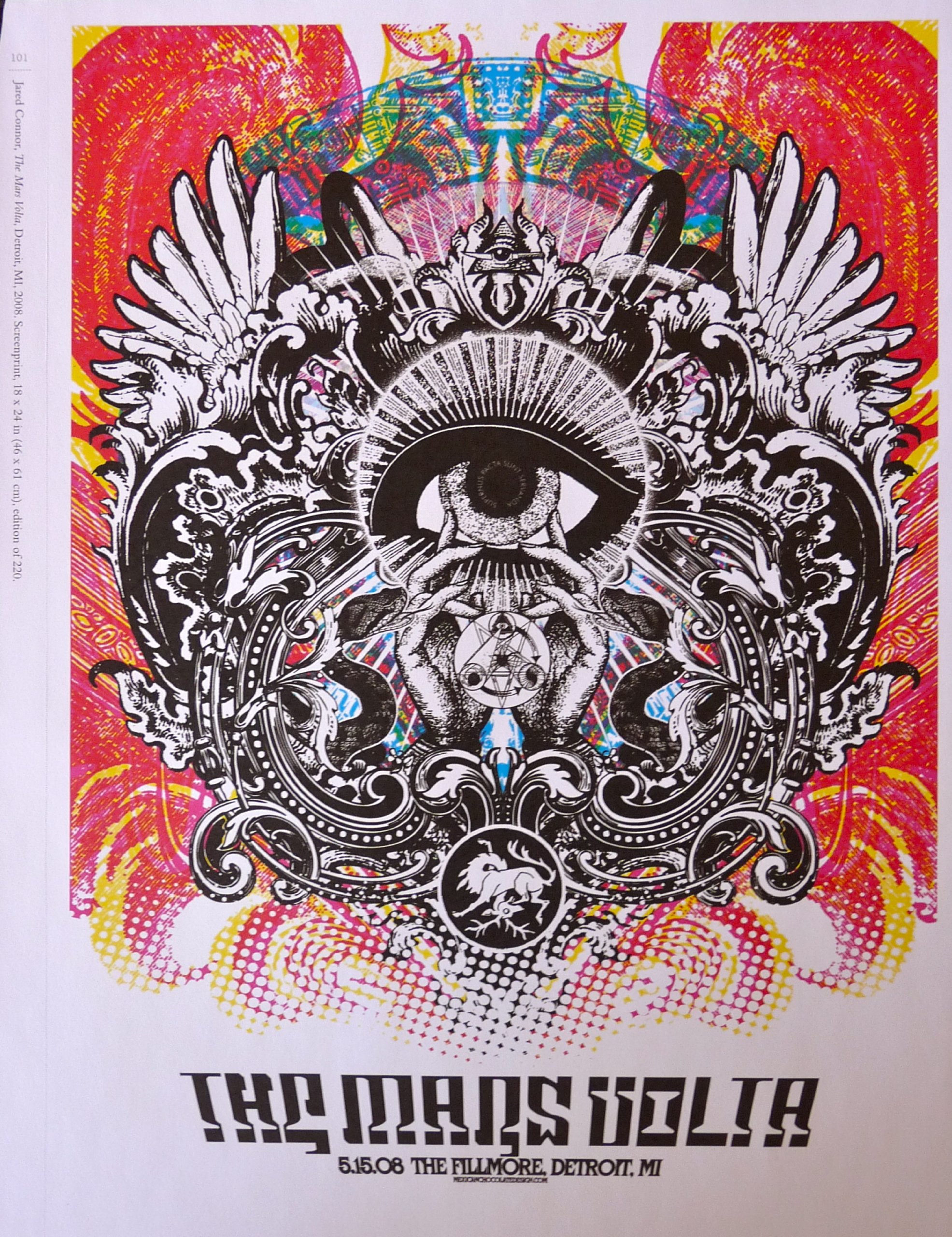Todd Slater / Mars Volta ポスター AP マーズヴォルタ The Mars Volta - 2008 Todd Slater Poster Baltimore, MD Ram's Head