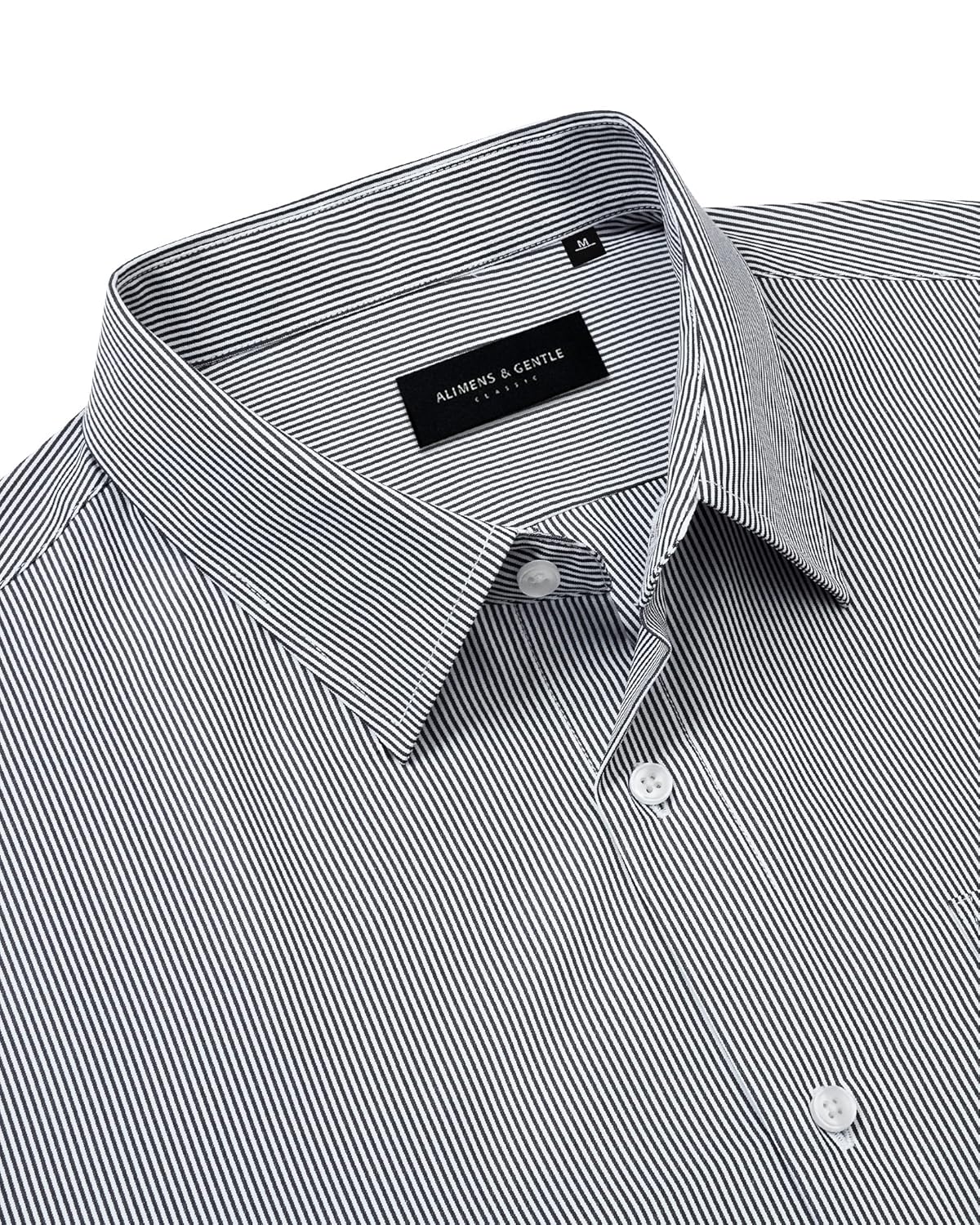 Alimens & Gentle Camisa social masculina listrada de manga longa casual de manga comprida com botões para negócios blusa popelina em promoção! Veja a oferta e mais achadinhos de Camisas 2 Hoje é o melhor dia para comprar Alimens & Gentle Camisa social masculina listrada de manga longa casual de manga comprida com botões para negócios blusa popelina com aquele preço maroto! Promoção! Aproveite a oferta! 2