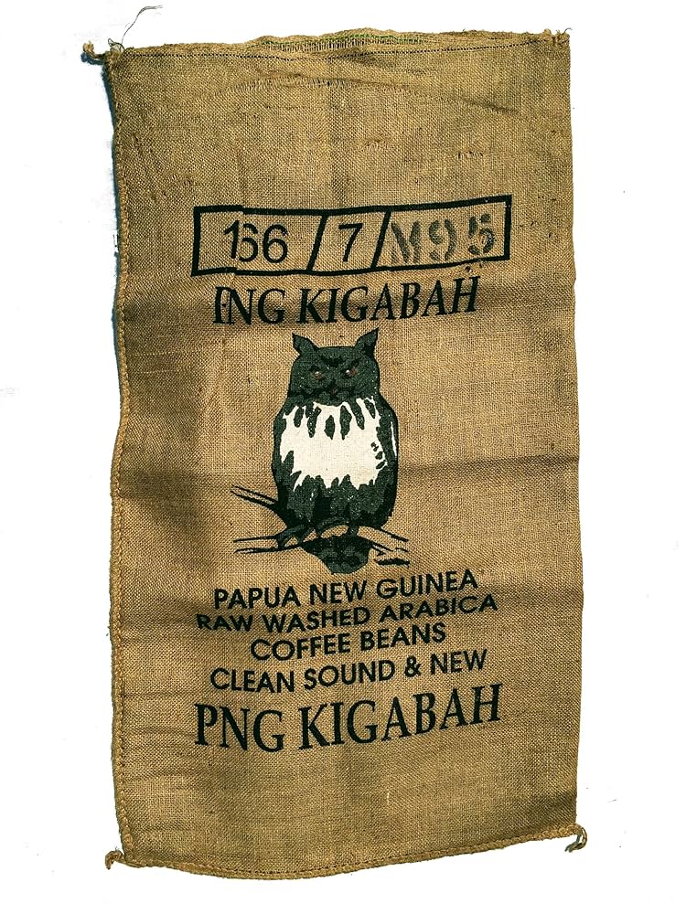 Amazon.co.jp: コーヒー麻袋 色々な絵柄1枚 フクロウ ギガバ