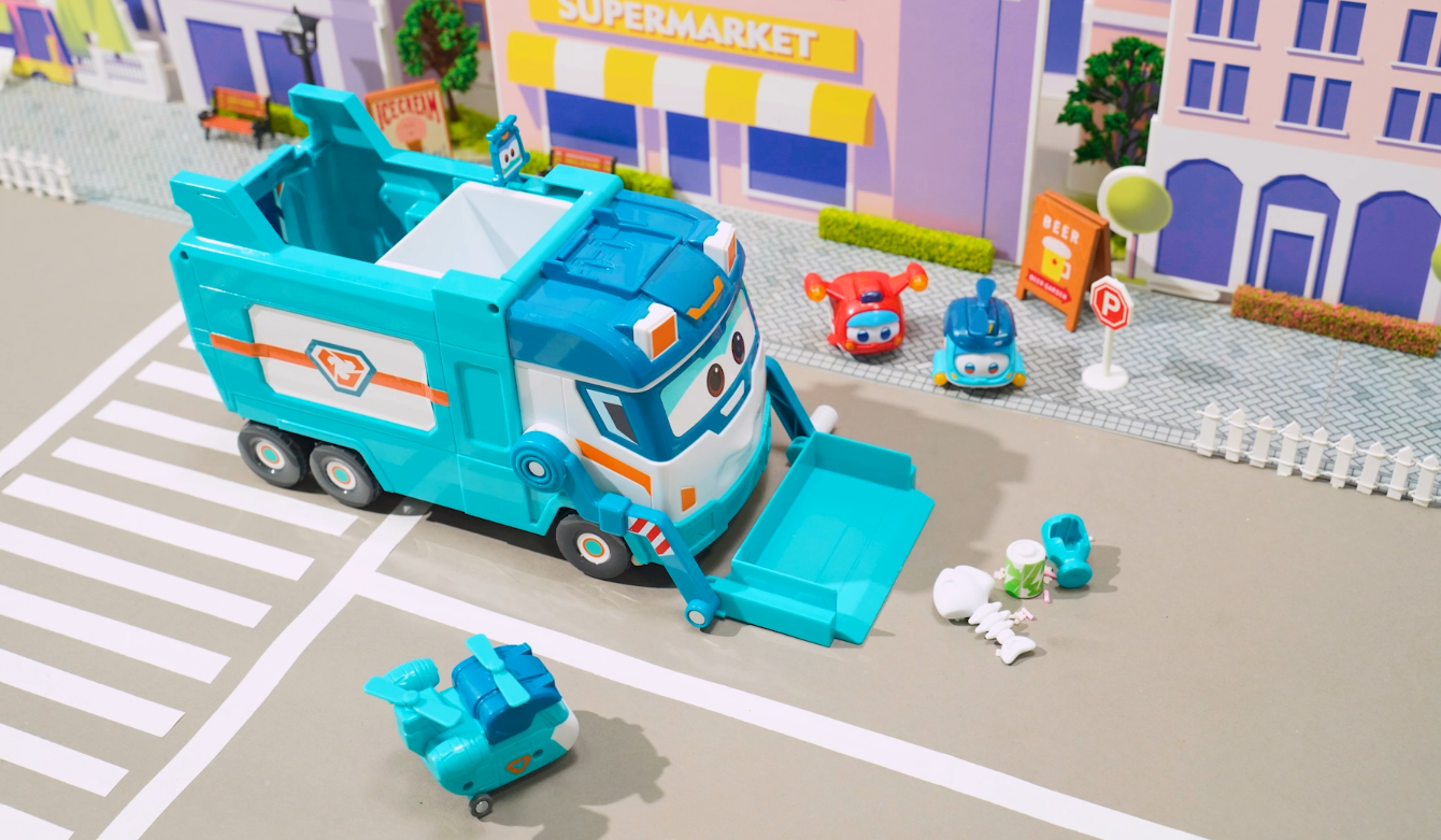 Amazon.com: Super Wings Shine Season 7 New Marc's Garbage