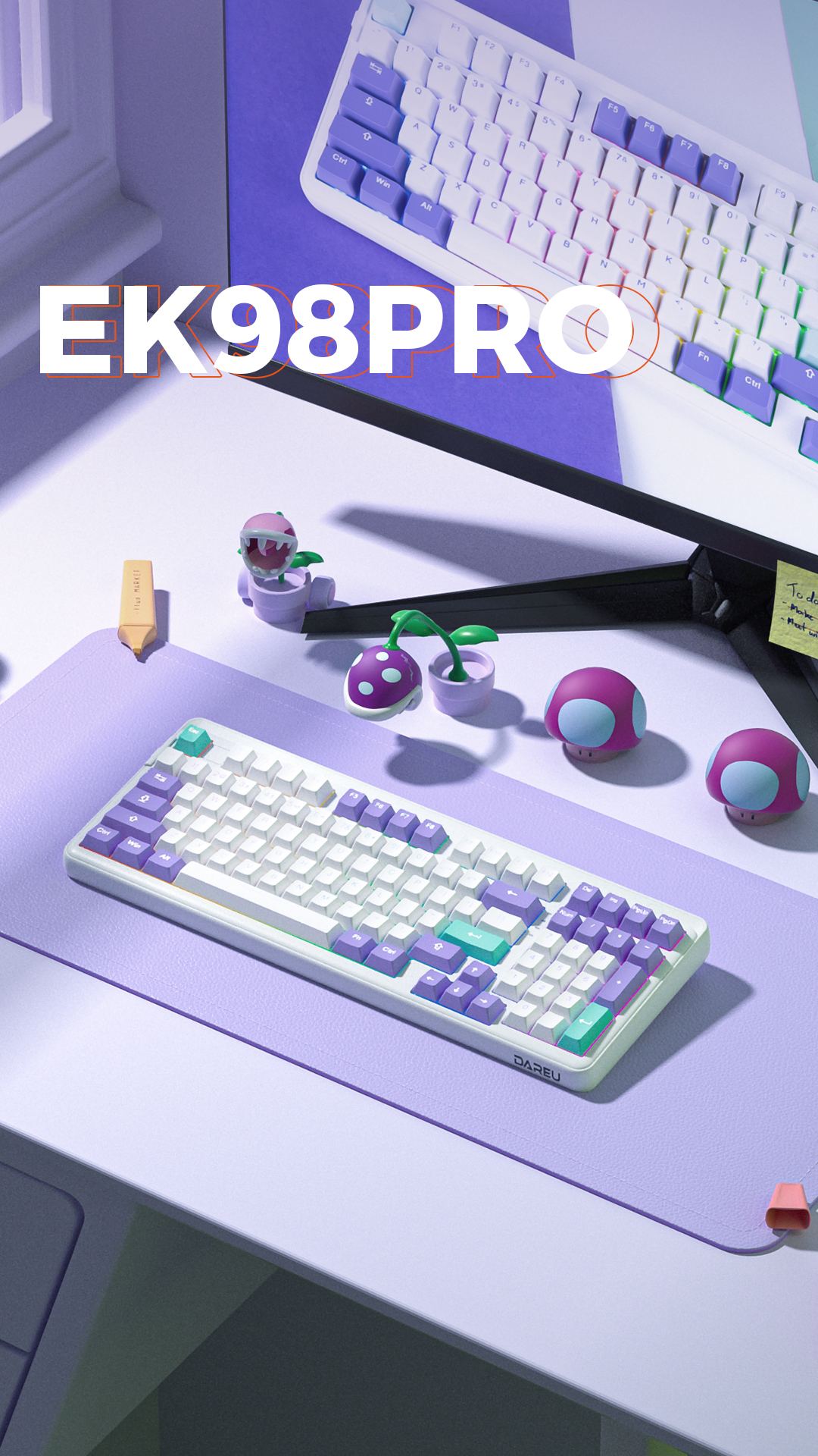 Amazon.com: DAREU EK98pro Wireless Mechanical Keyboard, Gasket Hot