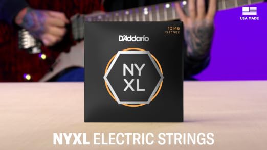 D’Addario NYXL1046 Cordes Guitare Électrique Regular Light 10-46 - Les Beatles, Paul McCartney, John Lennon, RIngo Starr, George Harrison D'Addario NYXL1046 Cordes Guitare Électrique Regular Light 10-46