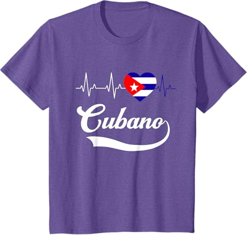 Miniatura 17 de Cubanito Baseball Flag Heart Souvenir Cubano Cuba Men Boy T-Shirt Black,Navy Blue,Dark Green,Dark Heather Grey,Heather Blue,Sapphire Blue,Royal