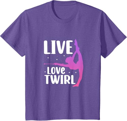 Miniatura 39 de Twirl Baton Twirling Twirler Majorettes T-Shirt Black,Navy Blue,Asphalt Grey,Baby Blue,Cranberry Red,Red,Kelly Green,Brown,Olive Green,Dark Heather