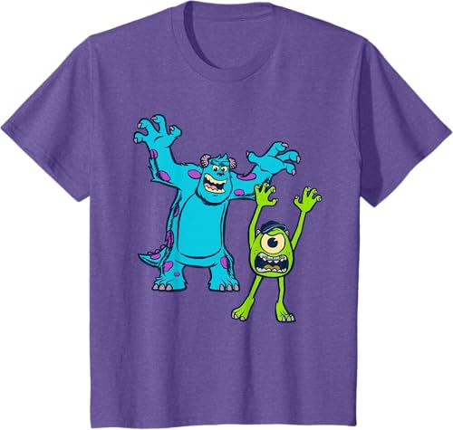 Miniatura 52 de Disney Pixar Monsters University Sulley and Mike T-Shirt Black,Navy Blue,Asphalt Grey,White,Baby Blue,Red,Kelly Green,Olive Green,Lemon