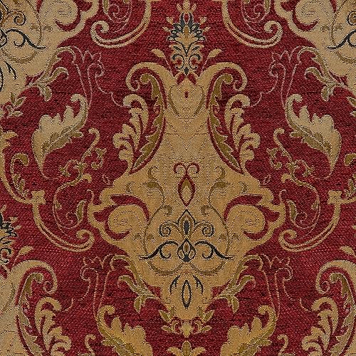 Miniatura 7 de Loom and Mill Juego de 2 fundas de lujo para reposabrazos de sofá, funda clásica de damasco grueso de felpilla antideslizante, protector de muebles