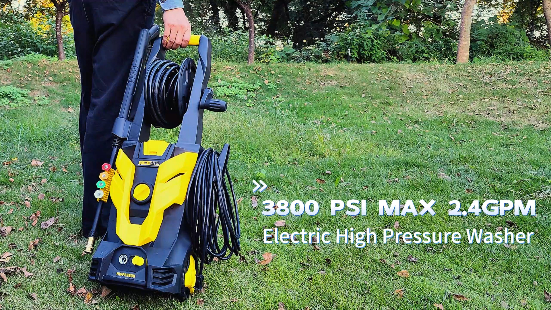 Amazon.com : Aceup Energy Electric Pressure Washer, 3800 PSI 2.4