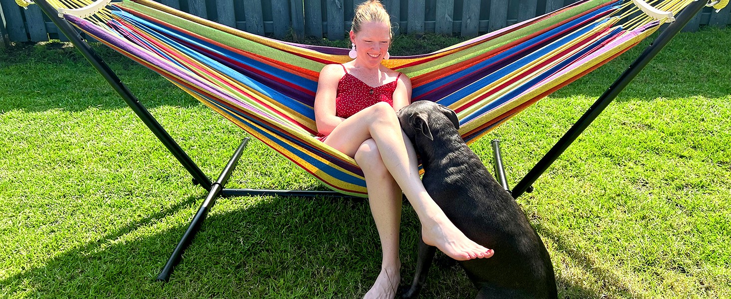 SZHLUX hammock with stand video preview