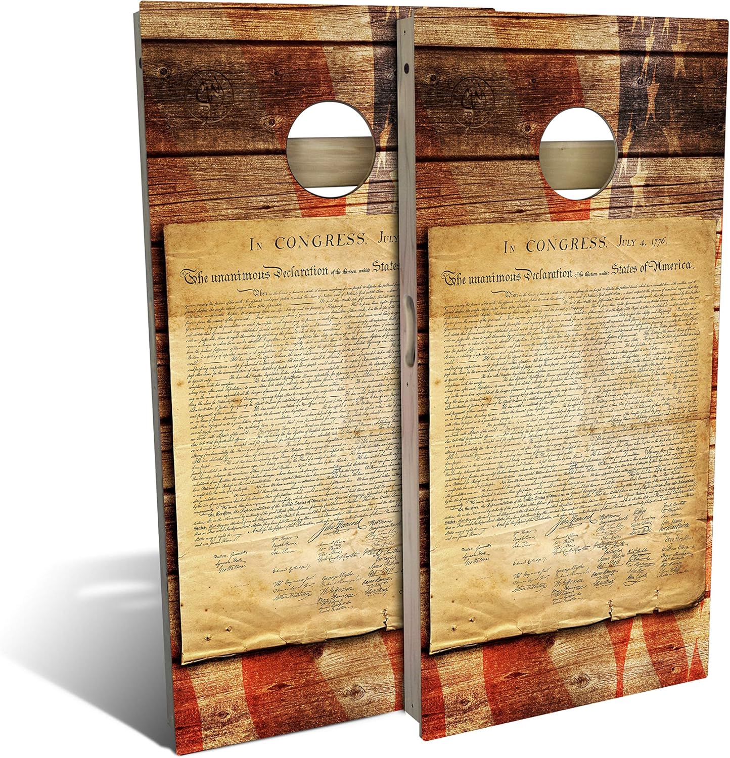 Slick Woody's Professional-Grade Cornhole Boards - 4'x2' Solid Wood Regulation Man Cave + Beer Branded Corn Hole Toss Game with 8 Resin Filled Bags