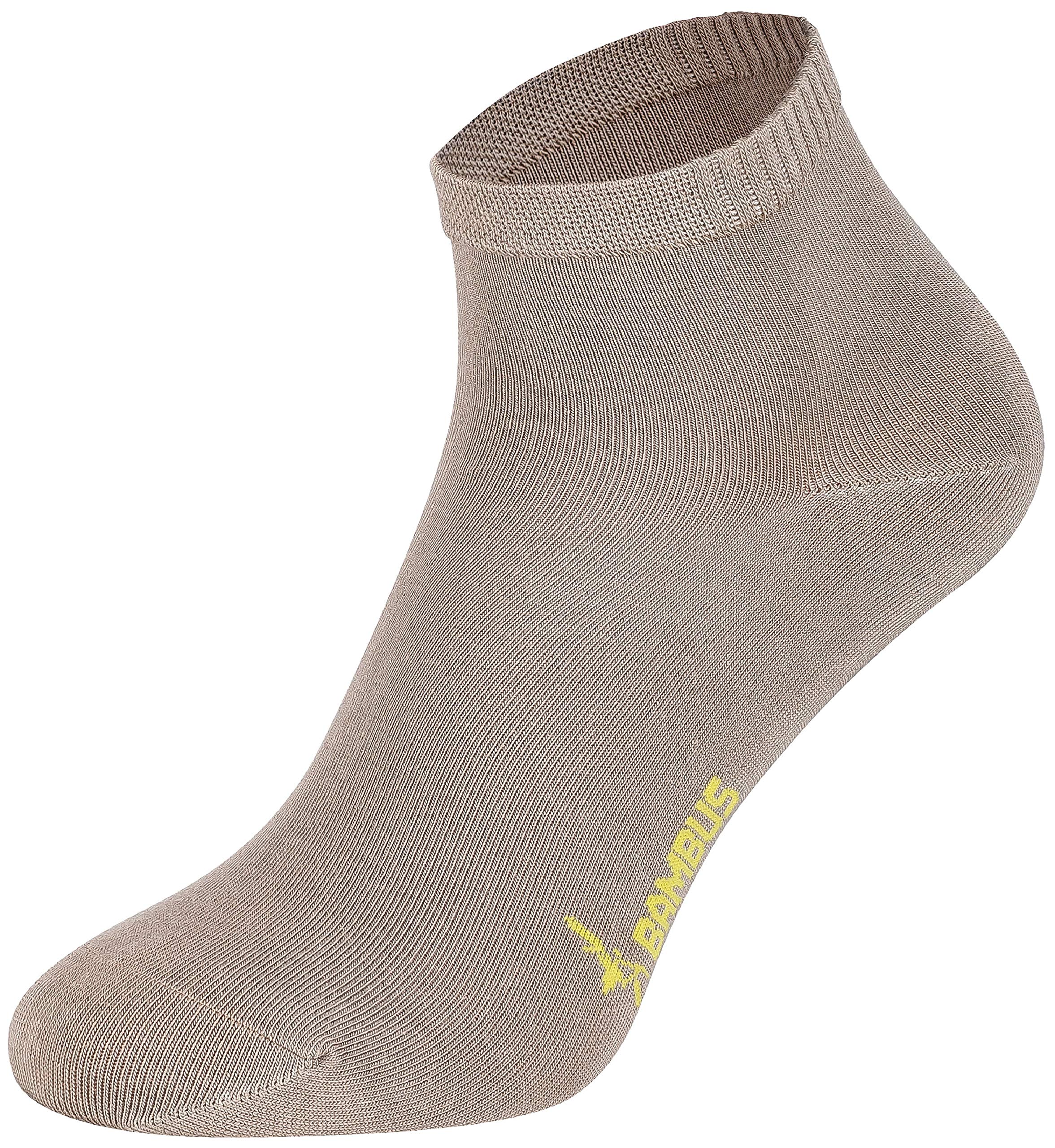 Tobeni 6 Pares Mujer Hombre Calcetines de Bambú Corto Quarter Unisexo