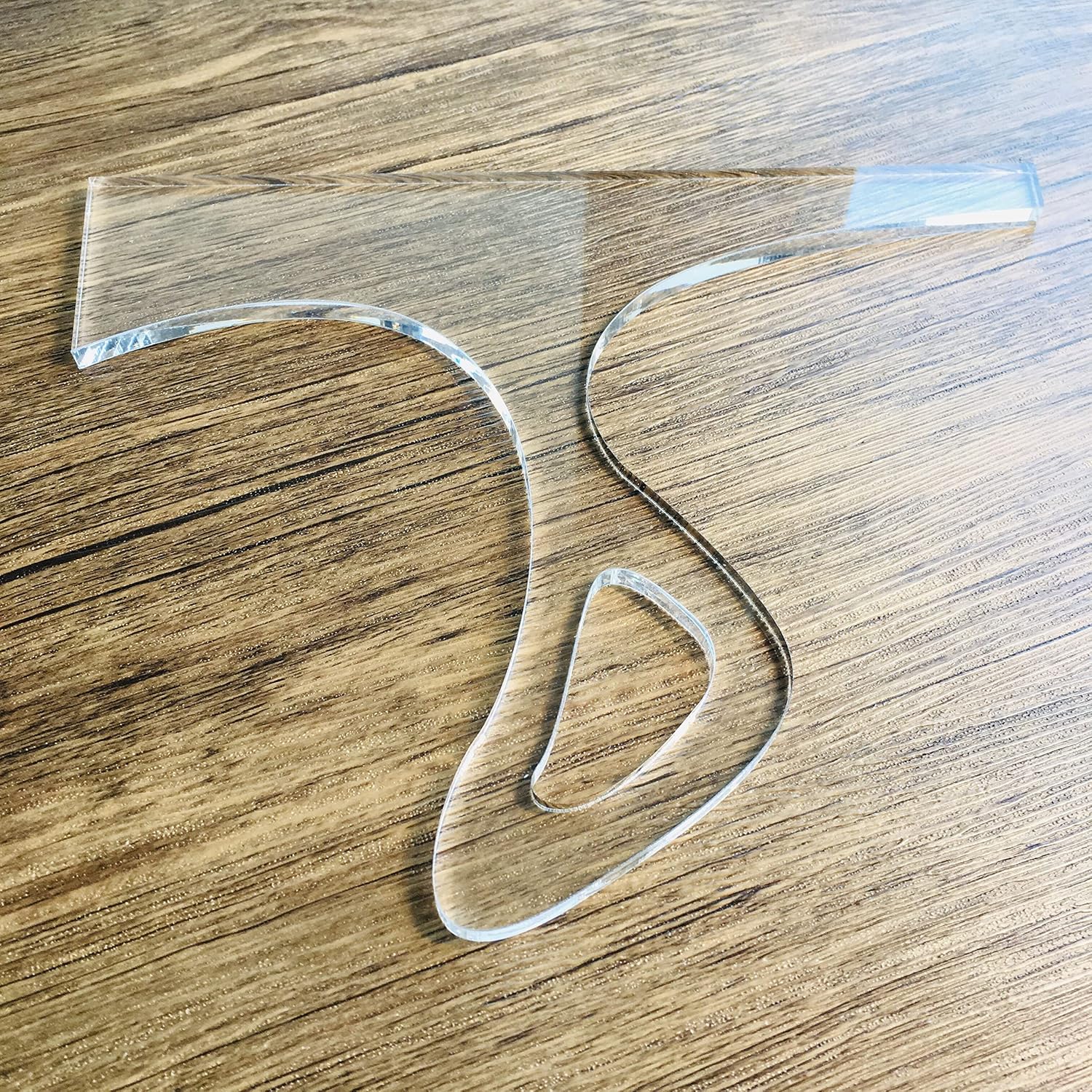 Modern Charcuterie Board Handle Template, Clear Acrylic Template, Woodworking Router Template