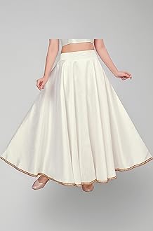 Women's Poly Silk Skirt/Lehenga With 8 Meters Maxi Flare (Double Ghera)