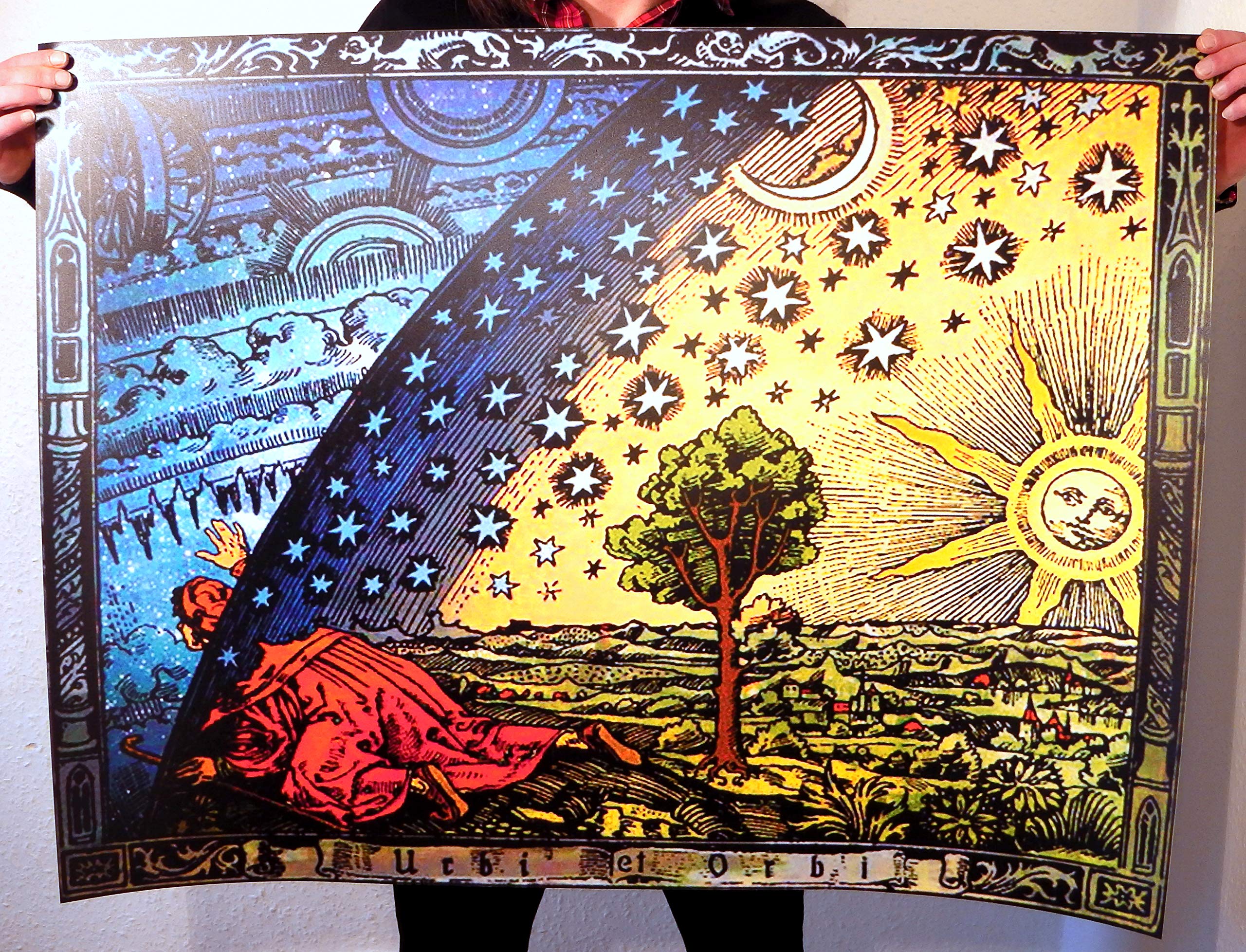 Flat Earth THE FLAMMARION GRABADO 1888 Póster impreso: Psicodélico  Firmament Dome Pictorial : Amazon.es: Hogar y cocina