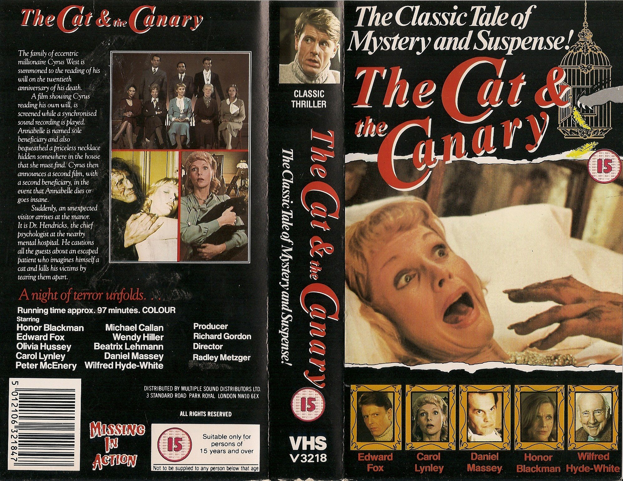 The Cat and the Canary - Classic Tale of Mystery and Suspense