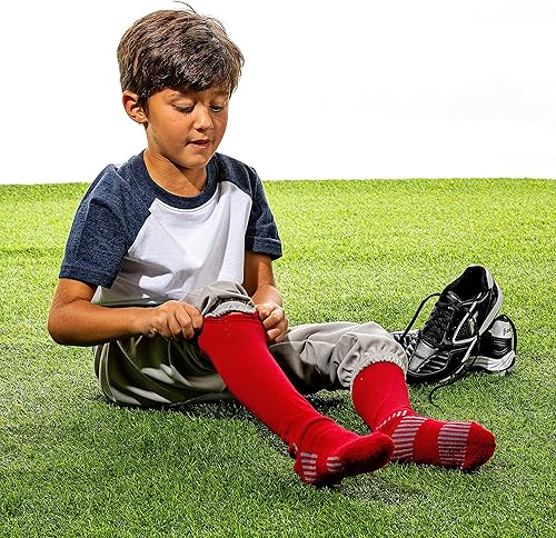 Miniatura 4 de Franklin Sports Calcetines de béisbol y sóftbol juveniles, calcetines de béisbol y sóftbol para niños, calcetines deportivos altos para niños y niñas