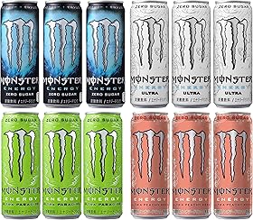 【Amazon.co.jp 限定】アサヒ飲料 モンスター ゼロカロリー アソートセット 12本 2023SS [エナジードリンク]