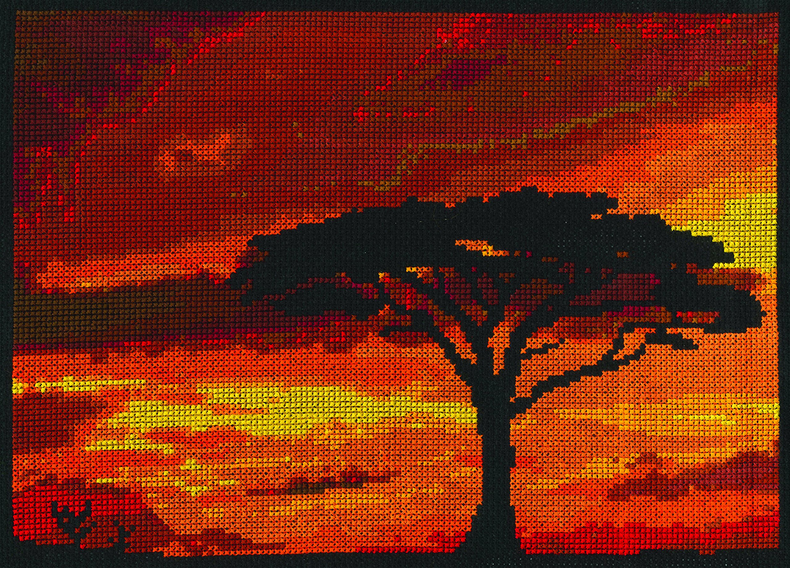 DMC "Savannah Sunset Mr x Cross Stitch Kit, Multi-Colour