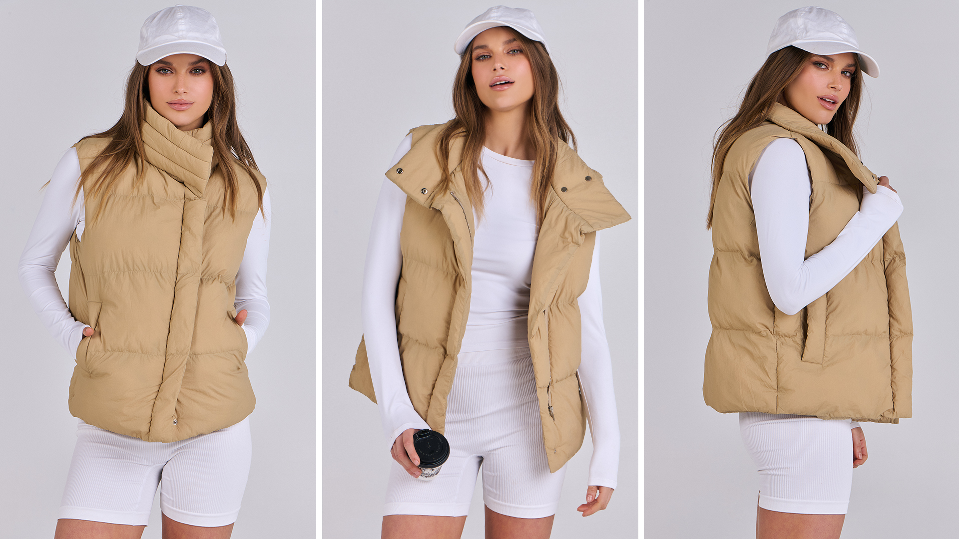 Amazon.com: ANRABESS Women Puffer Vest Sleeveless Zip Up Stand