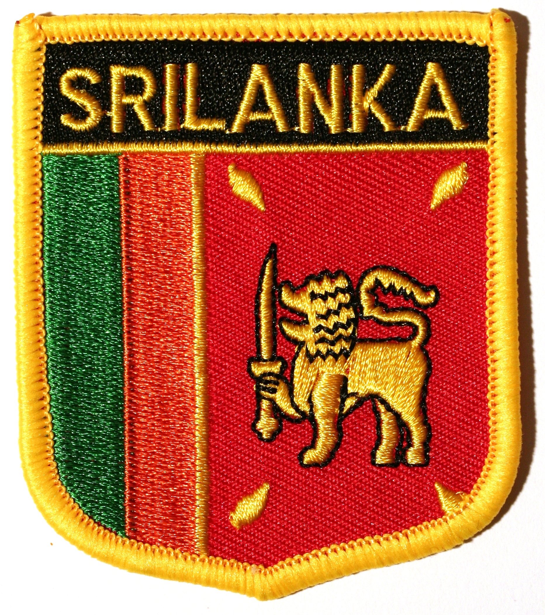 Sri Lanka Embroidered Shield Flag Patch