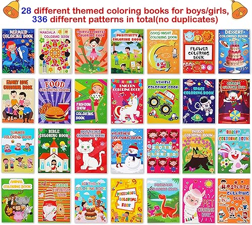 Miniatura 3 de 28 libros pequeños para colorear para niños de 2 a 4, 4 a 8 años, regalos de fiesta de cumpleaños, bolsas de regalo, rellenos de suministros de