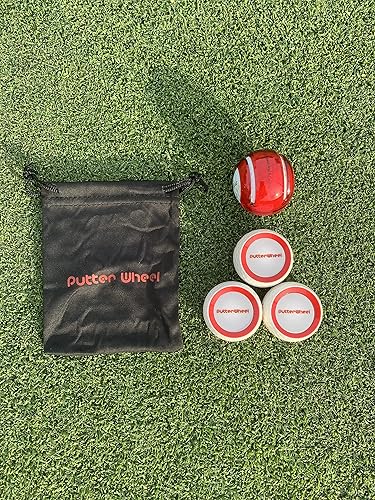 Miniatura 6 de Ayuda de entrenamiento para poner pelotas de golf (paquete de 3)  Sistema de entrenamiento de golf para práctica verde o esterilla  Entrenador de