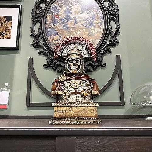 Miniatura 9 de Estatua de resina de guerrero centurión del imperio romano, escultura de guerrero viviente, decoración para el hogar, sala de estar, oficina,