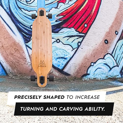 Miniatura 5 de Magneto Bamboo Carbon Fiber Longboards Skateboards for Cruising, Carving, Free-Style, Downhill and Dancing  Kicktails Tricks Carver Drop Through