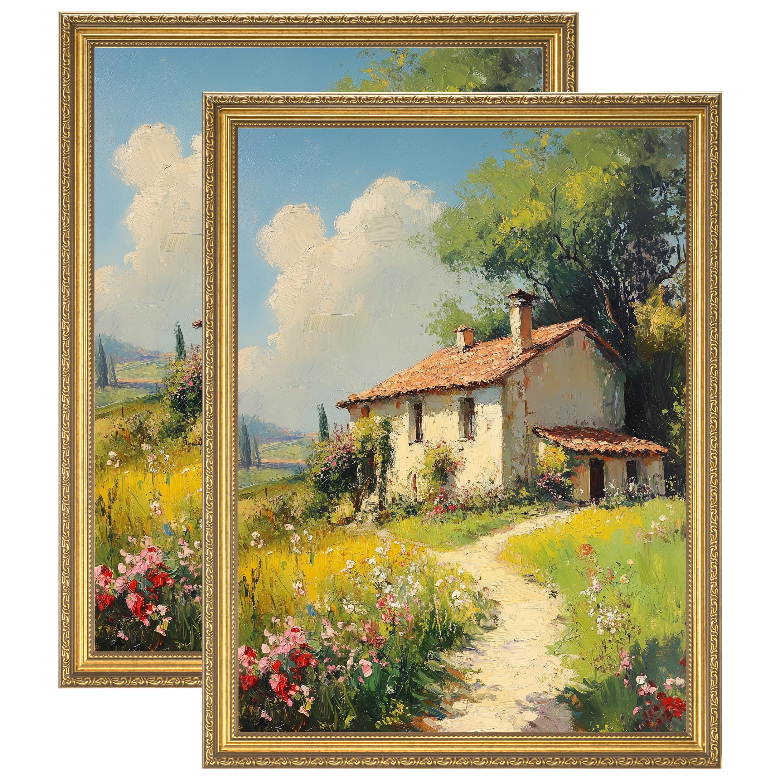 eletecpro 18x24 Picture Frames Set of 2 with Clear Acrylic Cover, Gold