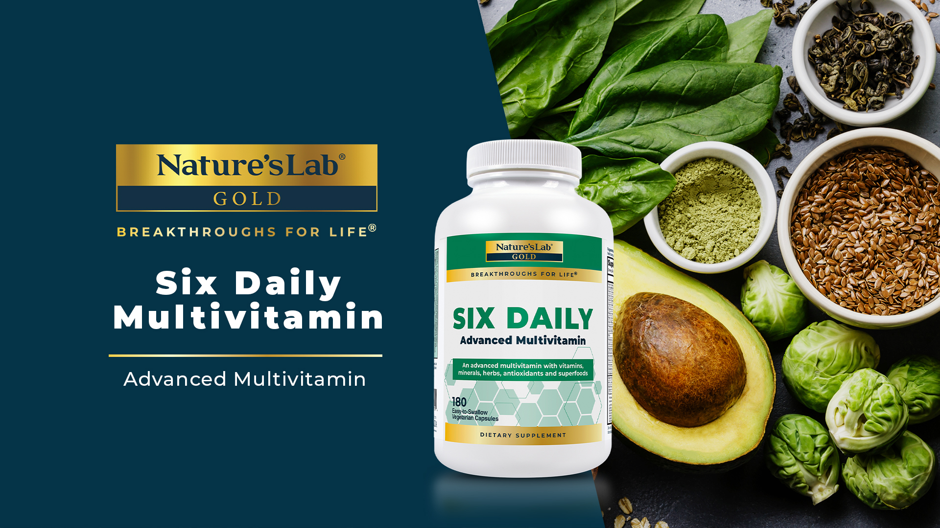 Watch Nature's Lab Gold Six Daily Advanced Multivitamin on Amazon Live
