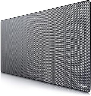 TITANWOLF - Extra Large Gaming Mouse Mat 1200x600mm Oversize - XXL Mouse Pad with motif - Desk Pad XXXL Extended – For Precision and Speed - Non-Slip Rubber Base – For Mouse and Keyboard - Black