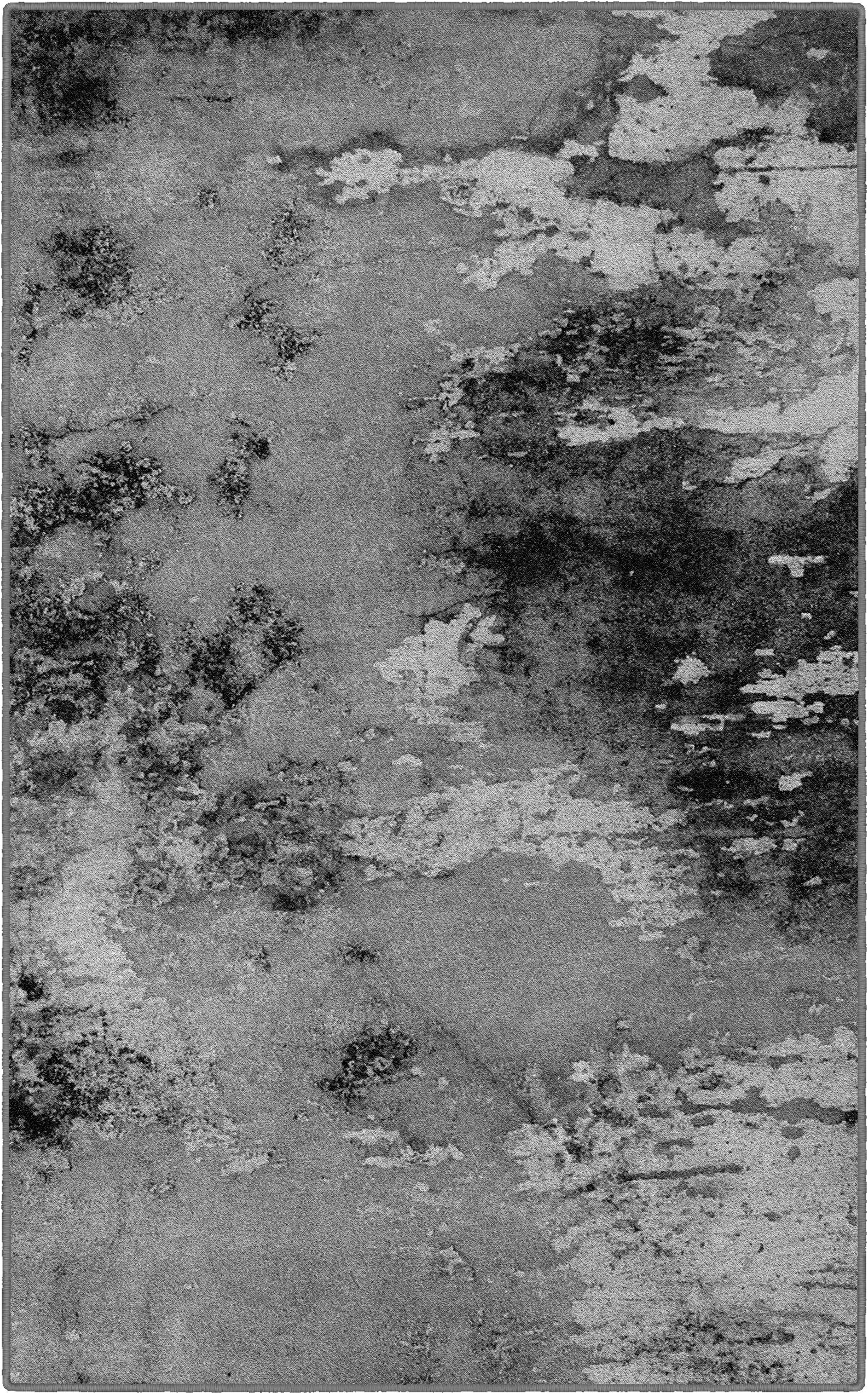 Brumlow Mills Aiken Contemporary Rustic Modern Abstract Area Rug for Living Room Decor, Bedroom Carpet, Dining Mat, Kitchen or Entryway Rug, 3'4" x 5', Gray