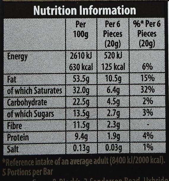 Green & Black's Organic Dark Chocolate Bars, 85% Cocoa, 90 g (Pack of 4)