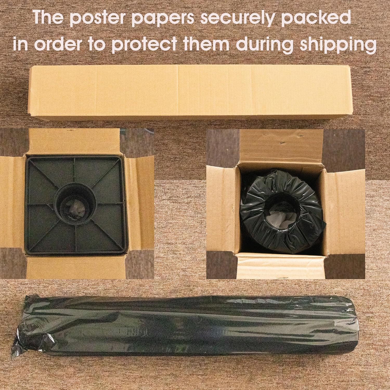 Polypropylene Poster Banner Paper 8 mil Waterproof - 30inch x 100ft Roll - 2 inch core