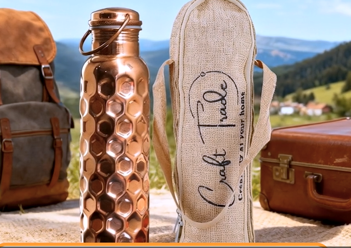Amazon.com: Craft Trade 100% Pure Copper Water Bottle 32 Oz