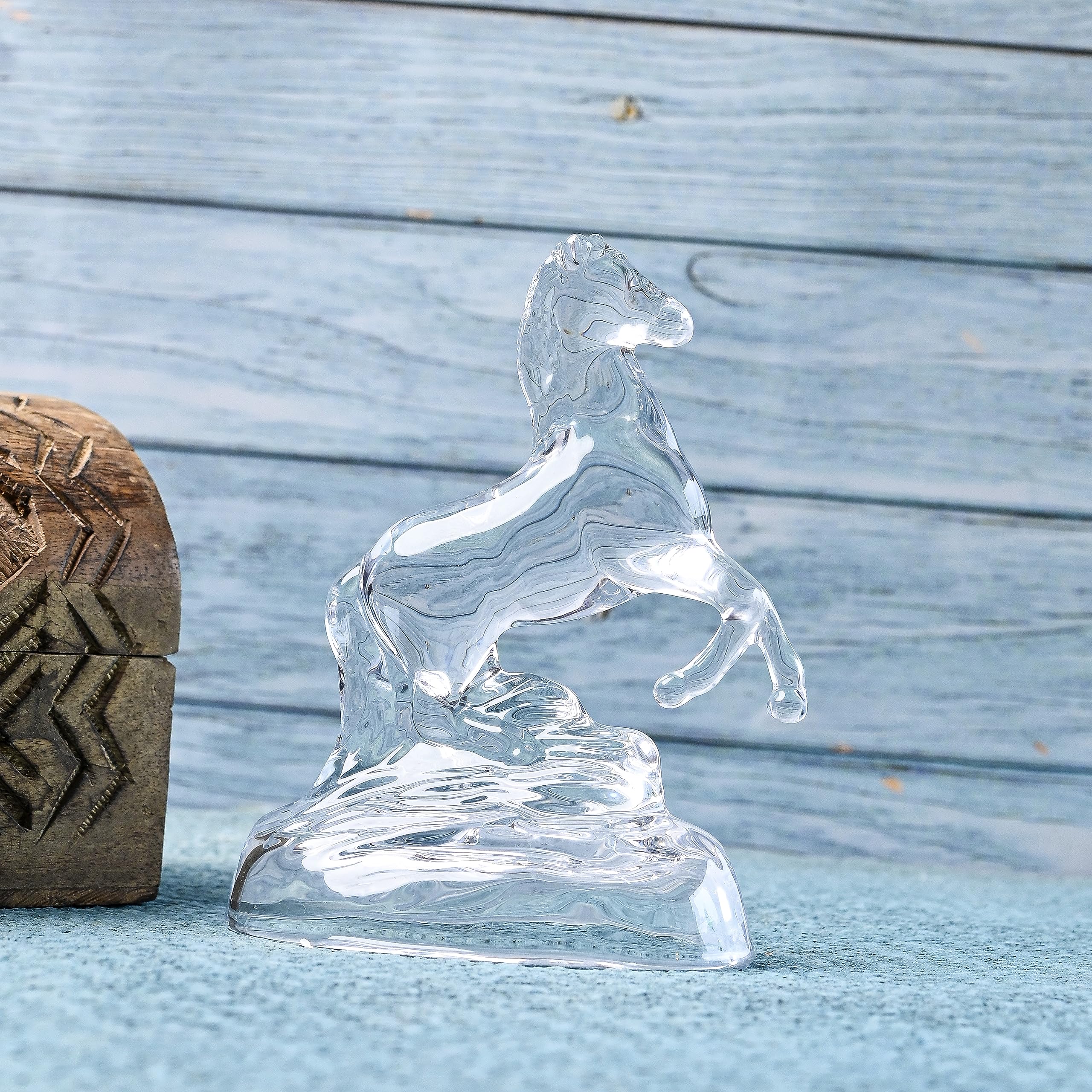 Buy SAUDEEP INDIA Vastu Feng Shui Crystal Running Horse for Good