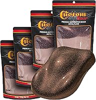 Vista 33 de Custom Shop - Plata a arco iris- 4 onzas de microescamas holográficas de metal de 0.004 pulgadas de tamaño de 100 micrones - Resistente a los rayos