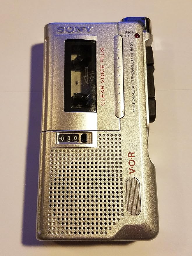 Sony Microcassette Recorder M560V Handheld Voice Recorder
