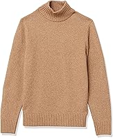 Amazon Essentials Men's Soft Touch Long-Sleeve Turtleneck Sweater - Cozy Cotton Blend, Regular Fit for Everyday Comfort