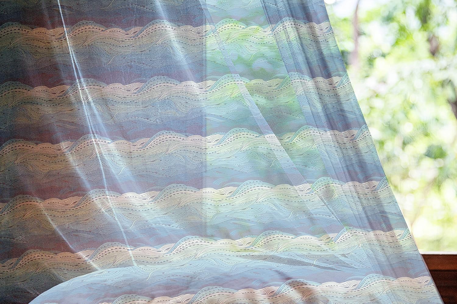 Lunarable Valentine Tulle Curtains with Rod Pocket, Pattern with White Hearts and Pastel Polka Dots Romantic Retro, Sheer Drape for Wedding Party 2 Panels, 108" x 63", Pale Pink White Peach