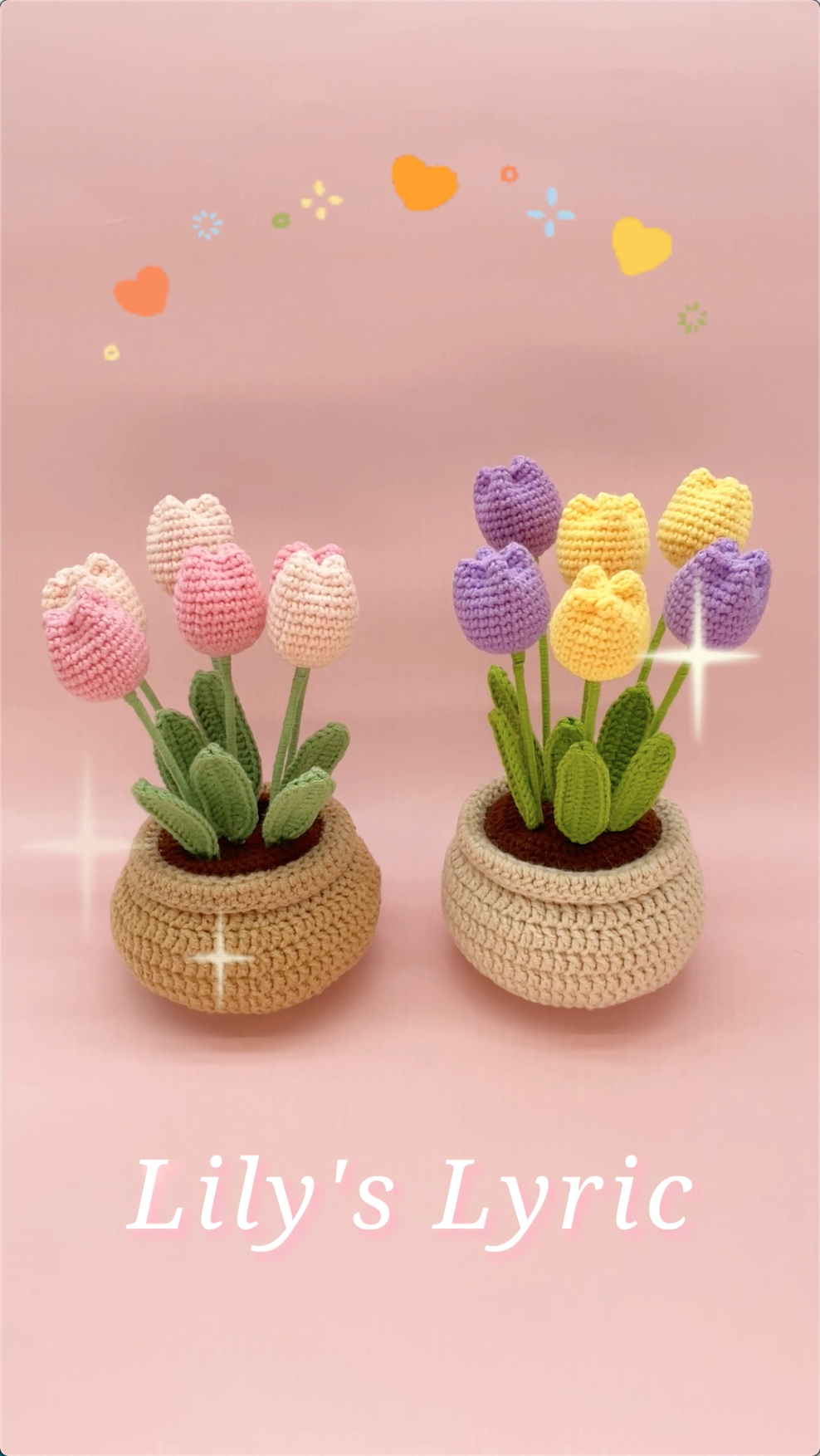 WIGUROE Kit De Crochet Bouquet, Kit De Crochet Pour Débutants Avec Tutoriel Vidéo Étape Par Étape, Kit De Tricot DIY, Une Surprise De Noël Pour Mère Et Grand-mère