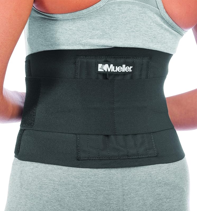 Soporte de espalda ajustable para medicina deportiva, ideal para dolor de espalda superior e inferior, alivio y apoyo para hombres y mujeres, distensiones, ciática, escoliosis, negro