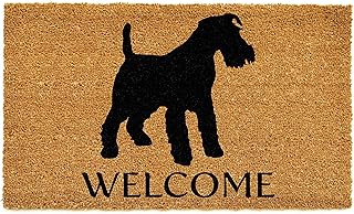 Calloway Mills Wire-haired Fox Terrier Doormat (Brown/ Black, 17