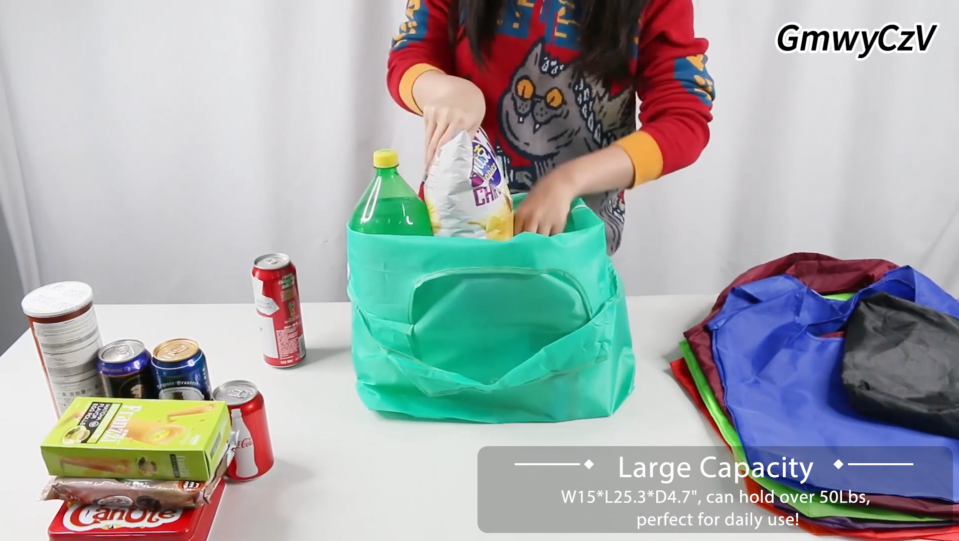 Sac Courses Pliable Grande Capacité 3 Pièces Sacs De Courses Pliable Grande Capacité - Sacs Grocery Réutilisables Écologiques Avec Bandoulière