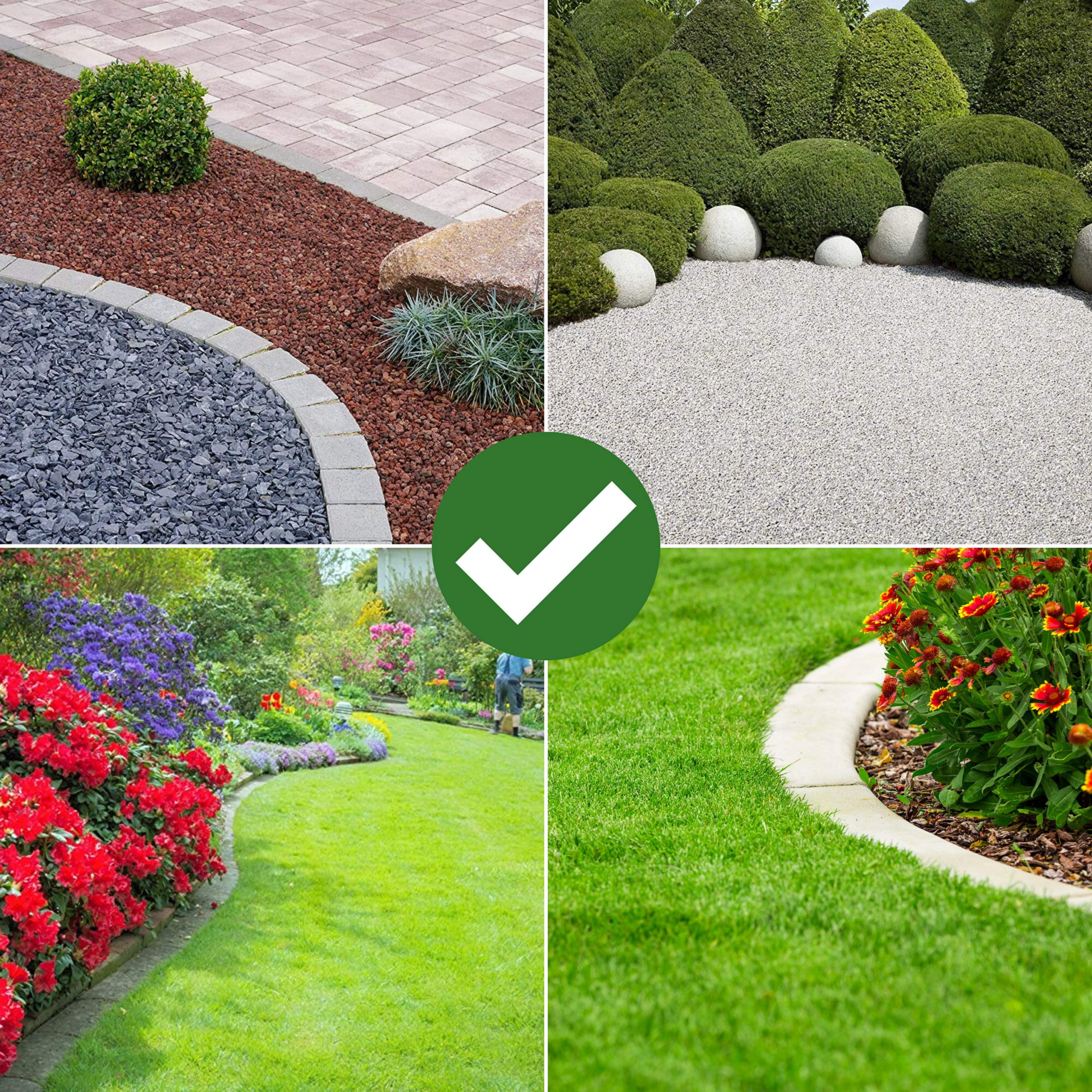 Premium Gartenvlies Unkrautvlies 150g/m2-1,6m Breite x 50m Länge = 80m², umweltfreundliche Unkrautfolie wasserdurchlässig stark gegen Unkraut, Vlies Garten, Pflanzenvlies, Beetvlies