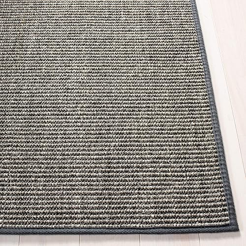 Miniatura 3 de MARTHA STEWART x SAFAVIEH MSR9501F - Alfombra decorativa de yute y sisal de 4 x 6 pies, color carbón