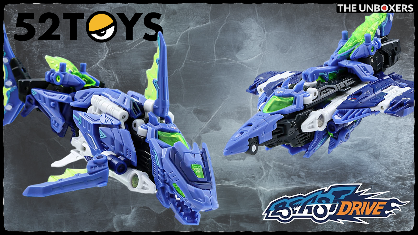 Watch BEAST DRIVE Hydro Bullet Shark Converting Action Figure by